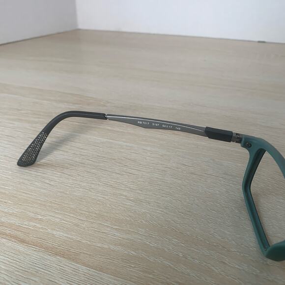 Ray-Ban RB7017 5197 Eyeglasses Green Gray Frames Only 54-17-145 - Picture 4 of 8